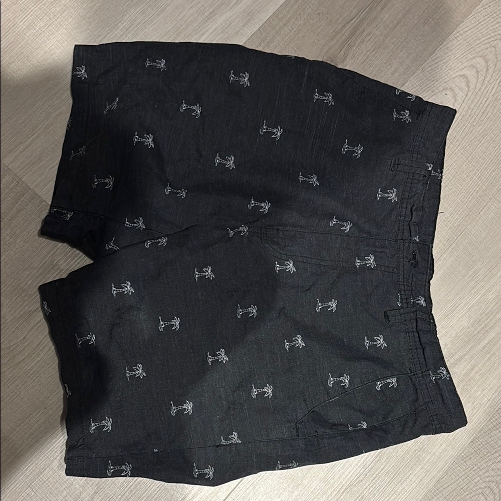 Zoo York Black Shorts with White Print